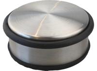 GS deurstopper RVS 1 kg - Voor binnen en buiten - Deurbuffer Ø10 x 5 cm - 100% staal - thumbnail