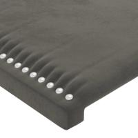Hoofdbord LED 83x16x78/88 cm fluweel donkergrijs - thumbnail