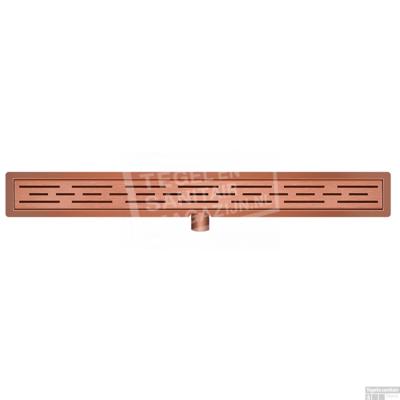Wiesbaden Douchegoot Met Flens 100x7 cm 6.7 cm Diep Geborsteld Brons Koper Wiesbaden Douchegoot Met Flens 100x7 cm 6.7 cm Diep Geborsteld Brons Koper
