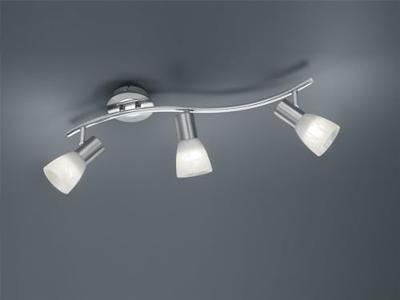 Trio Moderne plafondspotLevisto 3-lichts nikkel mat - 871010307