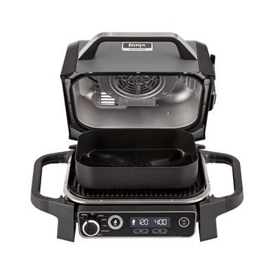 Elektrische barbecue en rookoven van NINJA - Houtskool - OG701EU - Grill, rookoven & airfryer - Antiaanbaklaag - Grijs en zwart Elektrische barbecue en rookoven van NINJA - Houtskool - OG701EU - Grill, rookoven & airfryer - Antiaanbaklaag - Grijs en zwart