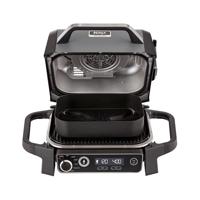 Elektrische barbecue en rookoven van NINJA - Houtskool - OG701EU - Grill, rookoven & airfryer - Antiaanbaklaag - Grijs en zwart - thumbnail