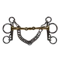 BR Pelham Soft contact curved 12mm zilver maat:14,5 - thumbnail