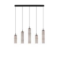 Lyora Unieke hanglampSano recht 5-lichts smoke glas - 9009171 - thumbnail