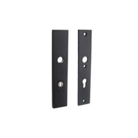 Intersteel Veiligheidsschilden SKG3 rechthoekig doorgaand PC72mm kerntrekbeveiliging - mat zwart - thumbnail