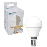 LED E14 Lamp rond - 470 lm - Warm wit licht - 1 lamp - thumbnail