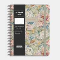 A4 Ringband Planner 2026 Vintage Bloemen - thumbnail