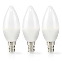 LED-Lamp E14 | Kaars | 4.9 W | 470 lm | 2700 K | Warm Wit | Frosted | 3 Stuks - thumbnail