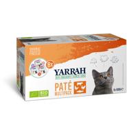 Yarrah natvoer kat kuipje pate graanvrij bio Multi-Pack 8x100gr - thumbnail