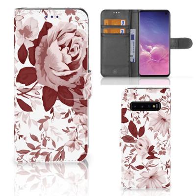 Hoesje Samsung Galaxy S10 Watercolor Flowers Hoesje Samsung Galaxy S10 Watercolor Flowers