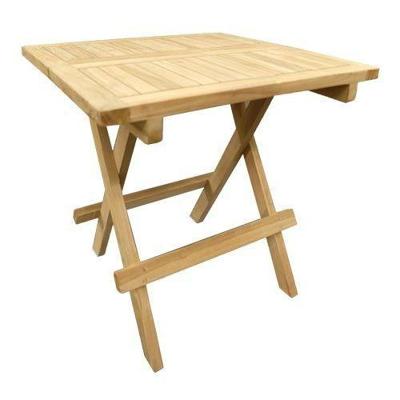 Teak inklaptafel Teak L50 x B50 x H50 cm Buitengewoon Boet - Buitengewoon de boet