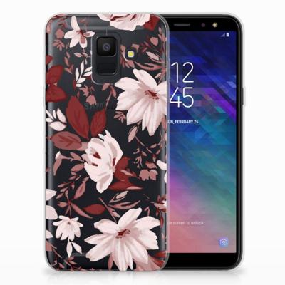Smartphone hoesje Samsung Galaxy A6 (2018) Watercolor Flowers