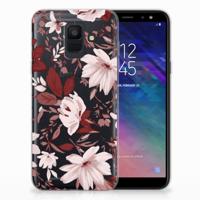Smartphone hoesje Samsung Galaxy A6 (2018) Watercolor Flowers - thumbnail