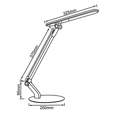 Brilliant Strakke bureaulampBrendan - G94808/11