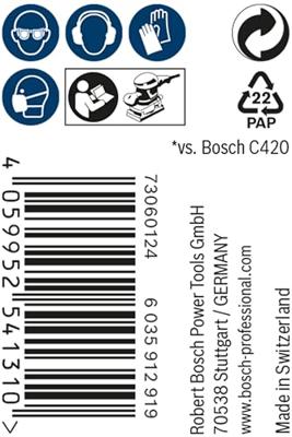 Bosch Accessoires Expert M480 schuurnetrol 115 mm, 5 m, K400 - 1 stuk(s) - 2608900793