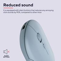 Trust PUCK Muis Bluetooth, Radiografisch Optisch Blauw 4 Toetsen 1600 dpi - thumbnail