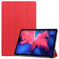 3-Vouw sleepcover hoes - Lenovo Tab P11 Pro - Rood - thumbnail