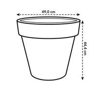 Elho: Pure Round Plantenbak 50 cm - Antraciet - thumbnail