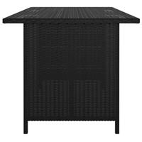 Tuintafel 110x70x65 cm poly rattan zwart - thumbnail