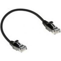 ACT DC9901 LSZH U/UTP CAT6 Datacenter Slimline Patchkabel Snagless | RJ45 Connectoren | Zwart | 1 meter - thumbnail