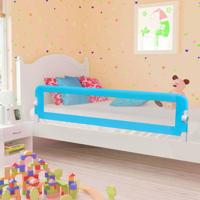 VidaXL Bedhekje peuter 180x42 cm polyester blauw - thumbnail