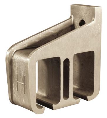 5A/305-Wandraildrager dubbel open, aluminium