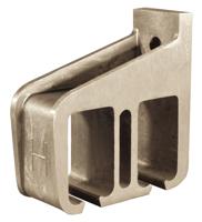 5A/305-Wandraildrager dubbel open, aluminium - thumbnail