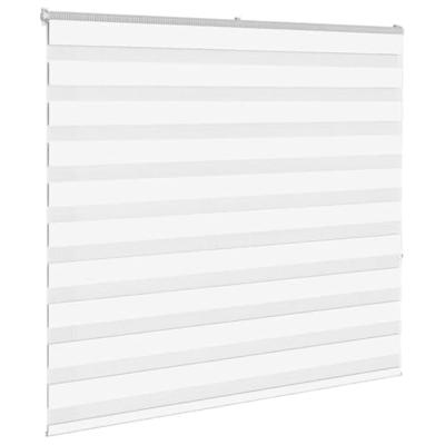 VidaXL Zebra rolgordijn 155x150 cm stofbreedte 150,9cm polyester wit VidaXL Zebra rolgordijn 155x150 cm stofbreedte 150,9cm polyester wit