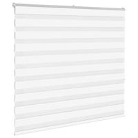 VidaXL Zebra rolgordijn 155x150 cm stofbreedte 150,9cm polyester wit - thumbnail
