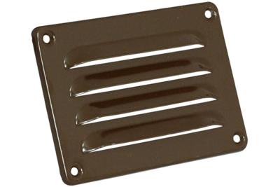 Nedco schoepenrooster alu. 130 x 90 mm RAL8017 bruin