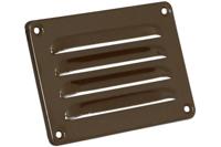 Nedco schoepenrooster alu. 130 x 90 mm RAL8017 bruin - thumbnail