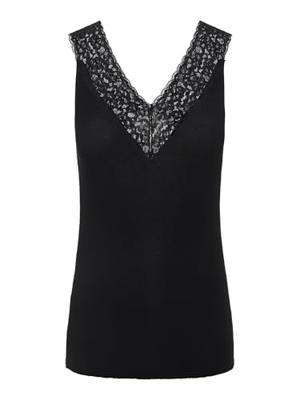 Dames hemd kant - Lace top Siri - Kanten onderhemd - Kanten schouderbandjes - Viscose Dames hemd kant - Lace top Siri - Kanten onderhemd - Kanten schouderbandjes - Viscose