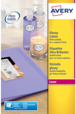 Etiket avery l7767-40 210x297mm a4 gl wit 40stuks