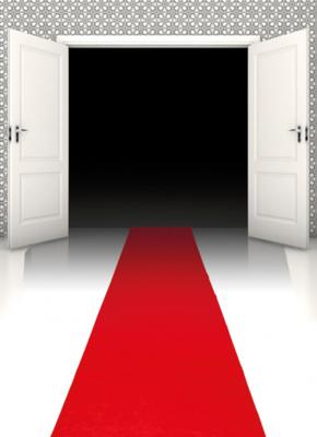 Boland Rode loper, 4,5mtr.