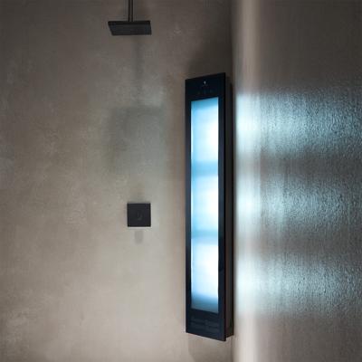 Sunshower Combi Mat Zwart UV en Infrarood Opbouwapparaat 29x144x22.8 cm Aluminium Mat Zwart Sunshower