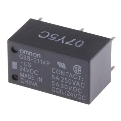 Omron G6B-2114P-US-DC24 Powerrelais 24 V/DC 5 A 1x NO, 1x NC 1 stuk(s) Tray