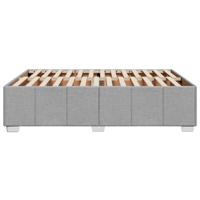 Bedframe zonder matras stof lichtgrijs 140x200 cm - thumbnail