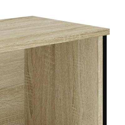 Boekenkast 80x31x106 cm bewerkt hout sonoma eikenkleurig