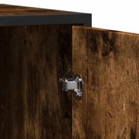 Dressoir 92x35x76 cm bewerkt hout gerookt eikenkleurig - thumbnail