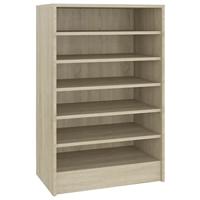 Schoenenkast 60x35x92 cm bewerkt hout sonoma eikenkleurig - thumbnail