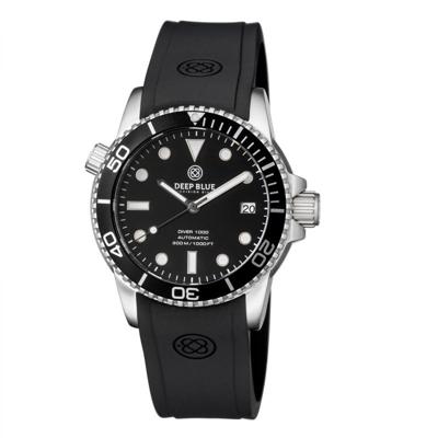 Deep Blue Diver 1000 40mm diver40allblack Deep Blue Diver 1000 40mm diver40allblack