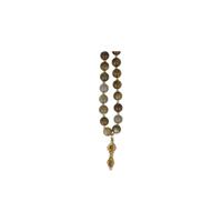 Kralenketting van Labradoriet met Vajra hanger - thumbnail