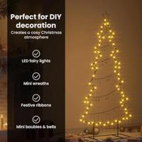 Metalen kerstboom met standaard Zwart 180 cm Staal - thumbnail