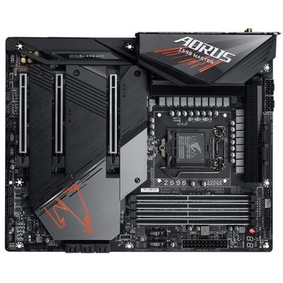 Gigabyte Z590 AORUS MASTER moederbord Intel Z590 Express LGA 1200 ATX Gigabyte Z590 AORUS MASTER moederbord Intel Z590 Express LGA 1200 ATX