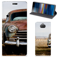 Sony Xperia 10 Stand Case Vintage Auto - thumbnail