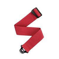 D&apos;Addario Auto Lock Polypro Guitar Strap Red gitaarband met ingebouwde strap locks - thumbnail
