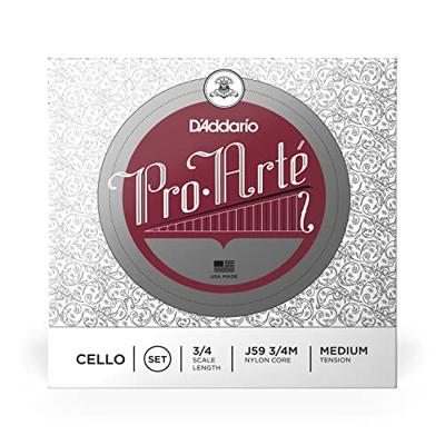 D'Addario J59 3/4M Pro-Arté Cello String Set,3/4 Scale, Medium Tension Cellosnaren D'Addario J59 3/4M Pro-Arté Cello String Set,3/4 Scale, Medium Tension Cellosnaren