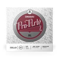 D&apos;Addario J59 3/4M Pro-Arté Cello String Set,3/4 Scale, Medium Tension Cellosnaren - thumbnail