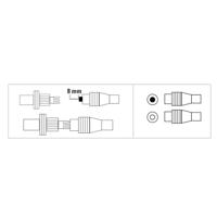 Hama Coax-set Connector/koppeling Klembaar - thumbnail