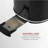 Bourgini Retro Broodrooster Zwart - thumbnail